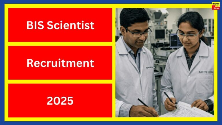 BIS Scientist Recruitment 2025